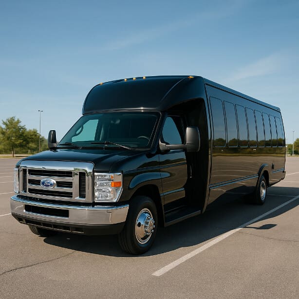 Evansville Shuttle Bus Rentals 18 Passenger Shuttle Bus