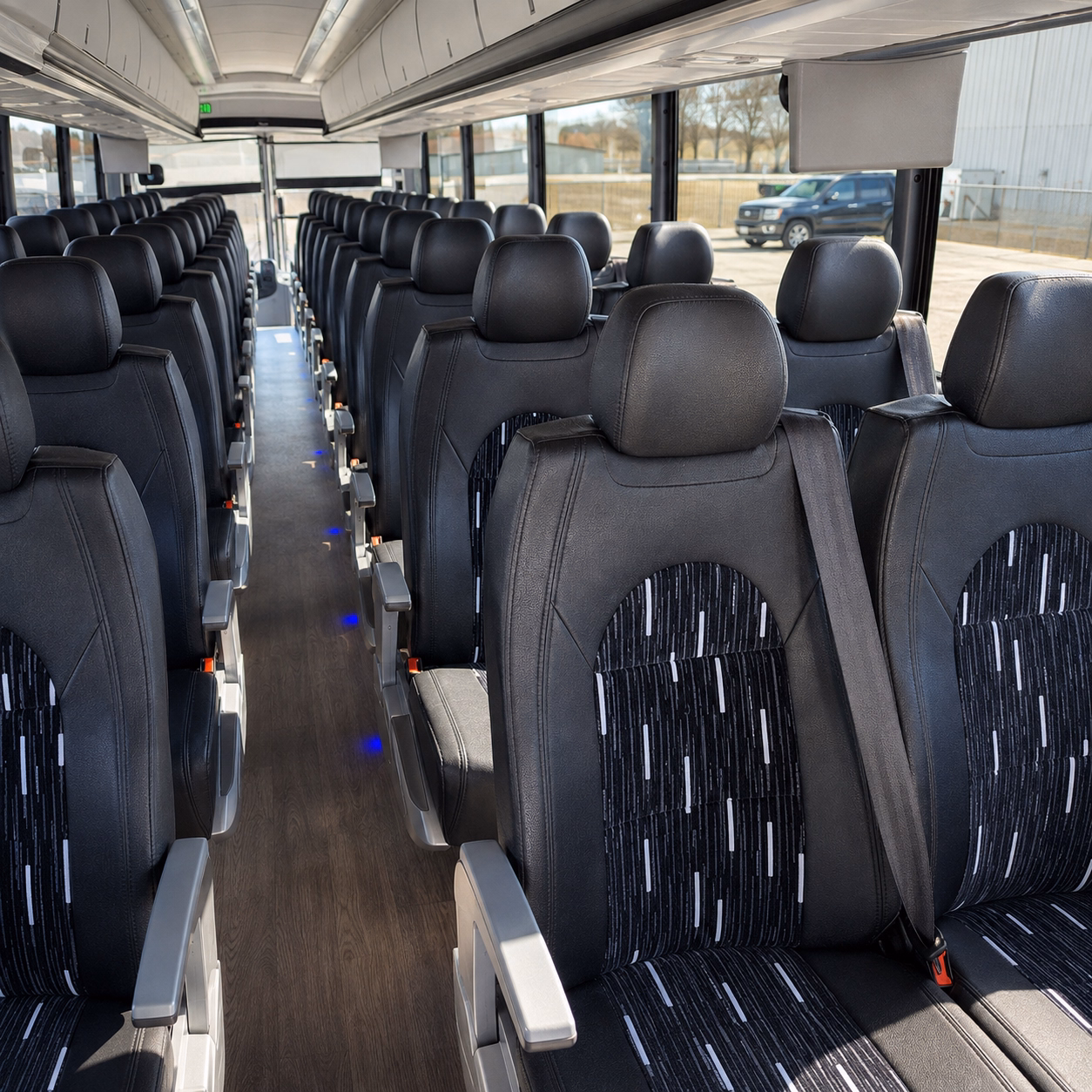 the bus type and amenities